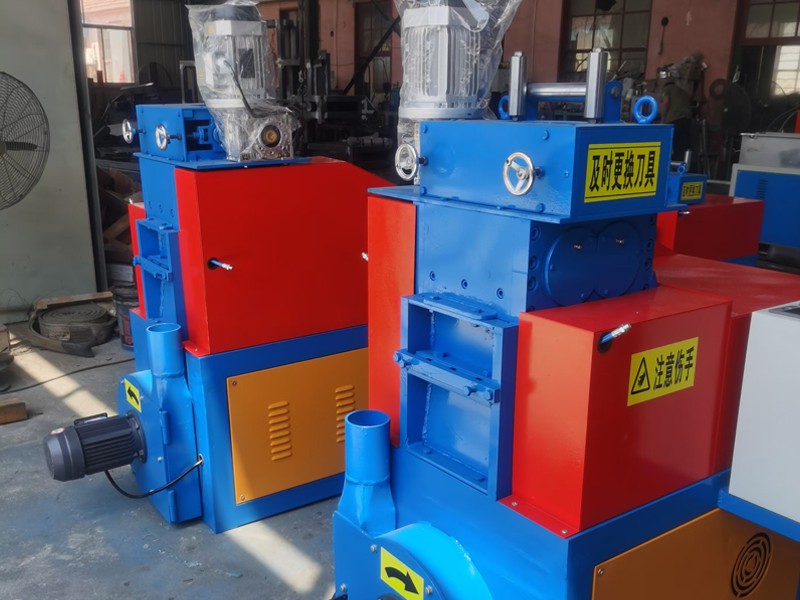 塑料双向拉伸格栅带黄色网站糖心式的废板边处理机